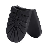 Anti Skid Rubber Shoes Bottom Heel Sole, Wear Resistant Raised Grain Repair Sole Pad for Boots, Leather Shoes, Black, 166x74.5x6.5mm, 2heels/pc