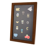 Wood with Paper Photo Frame, Badge Storage Decorative Picture Frame, Rectangle, Camel, 334x231x20.5mm, Inner Diameter: 191x298mm