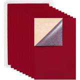 Jewelry Flocking Cloth, Polyester, Self-adhesive Fabric, with Rubber, Rectangle, Dark Red, 29.7x20cm