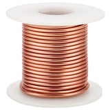 Custom Round Aluminum Wire, Rose Gold, 9 Gauge, 3mm, about 26.25 Feet(8m)/Roll