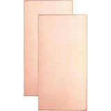 Copper Panel, For Mechanical Cutting, Precision Machining, Mould Making, Rectangle, Dark Salmon, 20x10x0.1cm