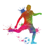 PVC Wall Stickers, Wall Decoration, Football Player, 390x1180mm
