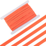 10 Yards Polyester Ribbons, for Garment Accessories, Tomato, 3/8 inch(11mm)