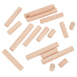 20Pcs 4 Style Round Wooden Sticks, Dowel Rods, for Children Toy, Building Model Material Supplies, Peru, 2.5~10x1.5cm, 5pcs/style