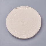 Flat Cotton Cord, WhiteSmoke, 15mm, about 50m/roll