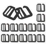Alloy Slider Buckles, 9-Shaped Adjustable Buckle Fasteners, for Strap Leathercraft Bag Belt, Electrophoresis Black, 37x36x3mm, Hole: 26x4.5mm