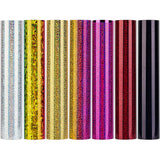 7 Sheets 7 Colors Laser Heat Transfer Vinyl Sheets, for T-Shirt, Clothes Fabric Decoration, Rectangle, Mixed Color, 30x25cm, 1 sheet/color