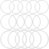 30Pcs 3 Styles Brass Linking Rings, Long-Lasting Plated, Round Ring, 925 Sterling Silver Plated, 22~30x1mm, Inner Diameter: 20~28mm, 10pcs/style