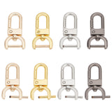 8Pcs 4 Colors Zinc Alloy Swivel Lobster Claw Clasps, Swivel Snap Hook, Mixed Color, 47x24.5x6.5mm, Hole: 19x9mm, 2pcs/color