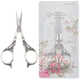 3cr13 Stainless Steel Scissors, with Zinc Alloy Handle, for Childern, Antique Silver, 11.45x5.05x0.65cm