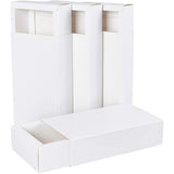 Foldable Paper Drawer Boxes, Sliding Gift Boxes, for Christmas wrappping Gift, Party, Wedding, Rectangle, White, 17.2x10.3x4.5cm