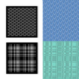 Acrylic Clay Texture Boards, Square, Tartan, 100x100mm, 2pcs/set