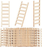 Mini Wood Ladder, for Dollhouse Accessories, Pretending Prop Decorations, Navajo White, 60x19.5x1.5mm