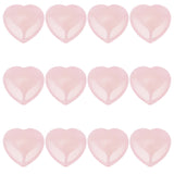 1 Strand Natural Rose Quartz Beads Strands, Heart, 15x16x7.5mm, Hole: 1mm, about 12pcs/strand, 6.97''~7.09''(17.7~18cm)
