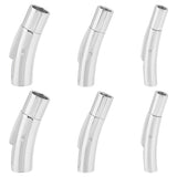 Smooth Surface 304 Stainless Steel Bayonet Clasps, Tube, Stainless Steel Color, 6pcs/box