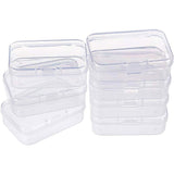 Plastic Bead Containers, Cuboid, Clear, 6.4x4.4x2cm, 18pcs