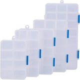 Organizer Storage Plastic Boxes, Rectangle, White, 23x16x13cm