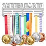 Sports Theme Iron Medal Hanger Holder Display Wall Rack, with Screws, Cheerleader Pattern, 150x400mm