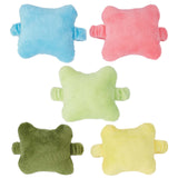 5Pcs 5 Colors Bone-shaped Fluffy Velvet Mouse Wrist Rest Band, Cotton Filled Wrist Support Pad, for Reducing Wrist Fatigue Pain, Mixed Color, 70x73x37mm, 1pc/color