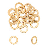 304 Stainless Steel Linking Rings, Ring, Golden, 14x2mm, Inner Diameter: 9mm, 20pcs/box