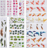 3D Resin Decorations Stickers, DIY Handmade Scrapbook Photo Albums, Mixed Color, 18pcs/set