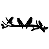 Laser Cut Basswood Wall Sculpture, for Home Decoration Kitchen Supplies, Bird, 100x300x5mm