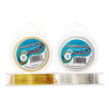 Round Copper Wire for Jewelry Making, Silver & Golden, Mixed Color, 24 Gauge, 0.5mm, about 98.42 Feet(30m)/roll, 1roll/color, 2 rolls/set