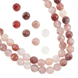 Natural Quartz Beads Strands, Faceted(128 Facets), Round, 6mm, Hole: 1mm, about 61pcs/strand, 14.96 inch(38cm), 2 strands/box