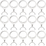 50Pcs 304 Stainless Steel Leverback Earring Finding, with Ice Pick Pinch Bails, Stainless Steel Color, 22mm, Pin: 0.65x0.8mm and 0.6mm