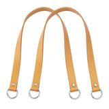 2Pcs PU Leather Shoulder Strap, with Zinc Alloy Findings, for Bag Straps Replacement Accessories, Sandy Brown, 571x20.5mm, Clasp: 33mm