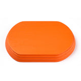 Pine Oval Step Display, Dark Orange, 15x9.8x2cm