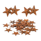 30Pcs Iron Display Decorations, Rusty Metal Star Ornament, Star, Coconut Brown, 26.5x25.5x2.5mm