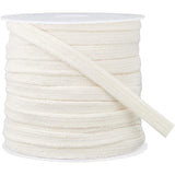 25M Double Layer Flat Cotton Cords, Hollow Cotton Rope, for Garment Accessories, PeachPuff, 11x1.2mm, 25m/roll