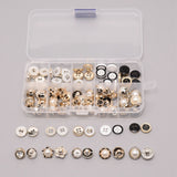 2-Hole Plastic Buttons, with Resin, Rhinestone and Imitation Pearl, Garment Accessories, Mixed Color, 10.5~12.5x4~12.5mm, Hole: 1.2~3mm, 100pcs/set