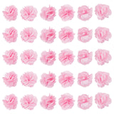 40Pcs Polyester Fabric Flowers, for DIY Headbands Flower Accessories Wedding Hair Accessories for Girls Women, Pink, 34mm