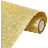 A4 Glitter Heat Transfer Vinyl Film, For T-shirt Garment, Gold, 30cm, 2m/roll