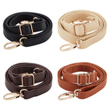 4Pcs 4 Colors Imitation Leather Adjustable Bag Straps, with Alloy Swivel Clasp, Mixed Color, 72.5~132cm, 1pc/color