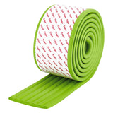 NBR Anticollision Strip, Corrugated Baby Table Bumper Guards, for Furniture Against Sharp Corners, Spring Green, 80x8mm, 2m/roll