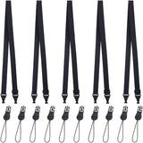 Nylon Adjustable Mobile Straps, with PU Imitation Leather and Plastic Finding, Black, 96~154x3.2x0.1cm