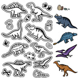 Custom PVC Plastic Clear Stamps, for DIY Scrapbooking, Photo Album Decorative, Cards Making, Stamp Sheets, Film Frame, Dinosaur, 160x110x3mm