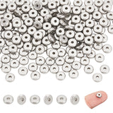 304 Stainless Steel Spacer Beads, Rondelle, Stainless Steel Color, 6x2mm, Hole: 1.6mm, 200pcs/box