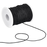 1 Roll Nylon Thread, Chinese Knot Cord, DIY Material for Jewelry Making, Black, 1.5mm, 100 yards/roll