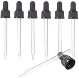 Glass Dropper Set Transfer Graduated Pipettes, Black, 125x22mm, Capacity: 100ml(3.38fl. oz)