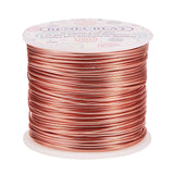 Round Aluminum Wire, Dark Salmon, 15 Gauge, 1.5mm, about 223.09 Feet(68m)/roll