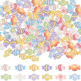 72Pcs 12 Styles Opaque Resin Imitation Food Cabochons, Candy, Mixed Color, 9.5~10x16~16.5x6.5~7mm, 6pcs/style