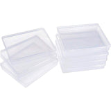 Transparent Plastic Bead Containers, Cuboid, Clear, 11.8x9.8x2cm, 8pcs/set