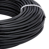 Round Aluminum Wire, for Jewelry Making, Black, 9 Gauge, 3mm, about 82.02 Feet(25m)/500g