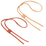 ® 2 Sets 2 Colors PU Imitation Leather Bag Drawstring Cord & Cord Slider Sets, for Bucket Bag Making, Mixed Color, 122.4x0.9x0.45cm, 1 set/color