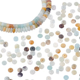 2 Strands 2 Styles Natural Flower Amazonite Beads Strands, Disc, 4~5x2~2.5mm, Hole: 1mm, 1 strand/style