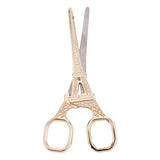 304 Stainless Steel Scissors, Eiffel Tower, Light Gold, 14x5.3x0.35cm